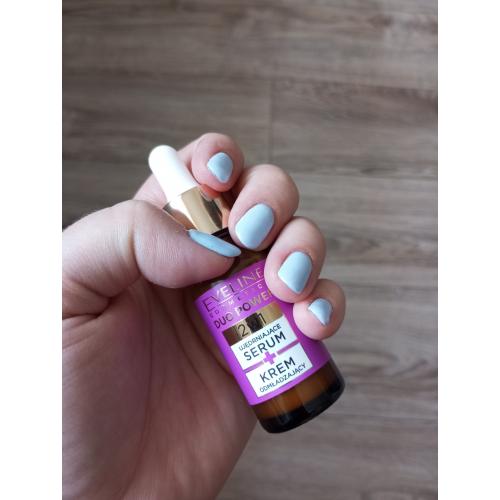 Eveline Cosmetics Duo Power,Peptydy, Serum ujędrniające  + krem przeciwzmarszczkowy  2w1 - opinie | zdjęcie do recenzji od mm2991
