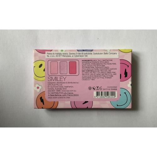 BYS Cosmetics 3pc Mini Graphic Blush Palette Smiley (Paleta róży do policzków) - opinie | zdjęcie do recenzji od kialacm - 3