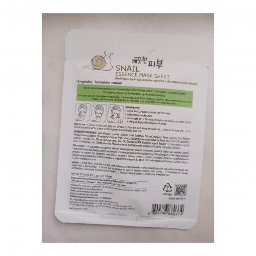 Esfolio Snail Essence Mask Sheet (Nawilżająca maska w płacie z filtratem ze śluzu ślimaka) - opinie | zdjęcie do recenzji od Alezwieje - 2