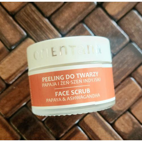 Orientana Naturalny kremowy peeling do twarzy `Papaja i żeń - szeń indyjski` - opinie | zdjęcie do recenzji od Iwona_C