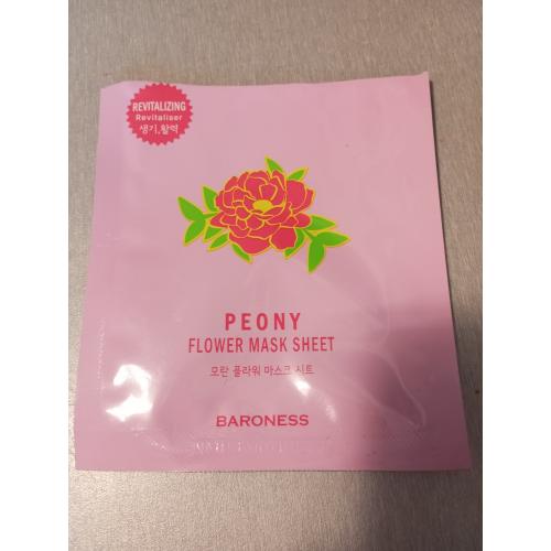 Baroness Peony, Flower Revitalizing  Sheet Mask (Maska w płachcie z ekstraktem z kwiatów peoni) - opinie | zdjęcie do recenzji od mm2991