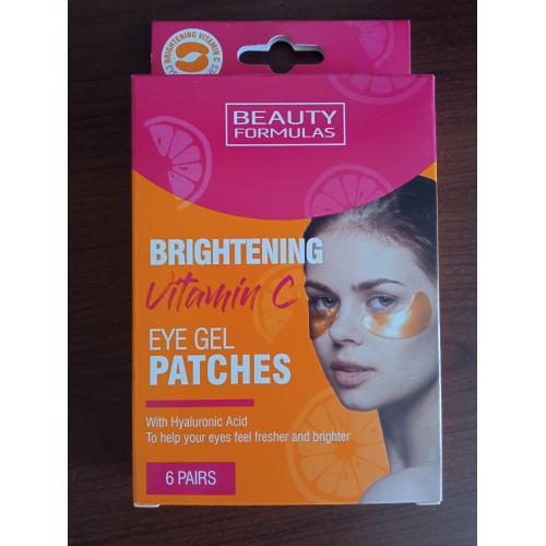 Beauty Formulas Brightening Vitamin C, Eye Gel Patches (Rozjaśniające płatki pod oczy z witaminą C i kwasem hialuronowym) - opinie | zdjęcie do recenzji od KardiaM - 1
