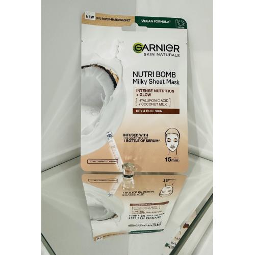 Garnier SkinActive, Nutri Bomb, Milky Tissue Mask (Maska w płachcie z mlekiem kokosowym) - opinie | zdjęcie do recenzji od ALM007