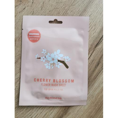 Baroness Cherry Blossom Flower Mask Sheet (Rozświetlająca maseczka w płachcie z ekstraktem z kwiatu wiśni.) - opinie | zdjęcie do recenzji od Belladonnae - 1