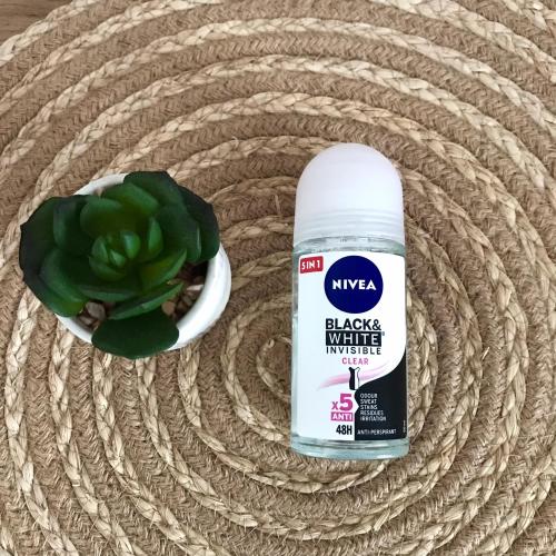 Nivea Invisible Clear, Black & White, Antyperspirant 48h w kulce - opinie | zdjęcie do recenzji od Ipekakuana