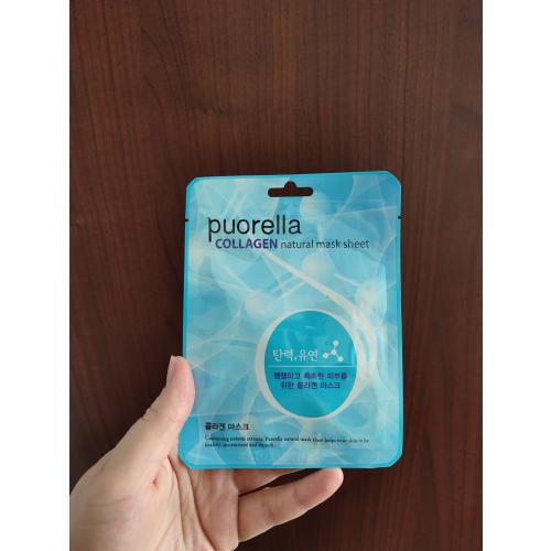 Puorella Collagen Natural Mask Sheet (Odmładzająca maska do twarzy `Kolagen`) - opinie | zdjęcie do recenzji od xLullabyx - 2
