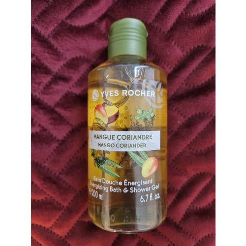Yves Rocher Les Plaisirs Nature, Bain Douche Energisant Mangue Coriandre (Energizujący żel pod prysznic i do kąpieli `Mango i kolendra`) - opinie | zdjęcie do recenzji od Pantera Nera