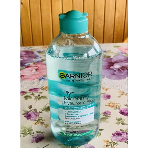 Garnier Skin Naturals, Hyaluronic Aloe Micellar Water (Płyn micelarny) - opinie | zdjęcie do recenzji od IwonaTeresaMaria