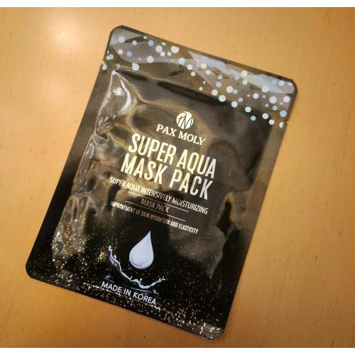 Pax Moly Super Aqua Mask Pack (Nawilżająco-uelastyczniająca maska w płachcie z wodą morską i adenozyną) - opinie | zdjęcie do recenzji od Iwona_C - 2