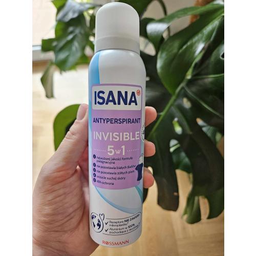 Isana Anti-Transpirant Invisible 5 in 1 48h (Antyperspirant w sprayu) - opinie | zdjęcie do recenzji od koronkowyhaft