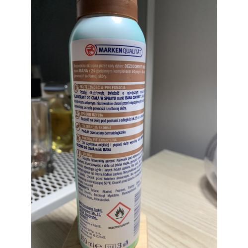 Isana Deo-Bodyspray Kokos (Dezodorant w sprayu) - opinie | zdjęcie do recenzji od sunfl0wer - 1
