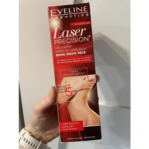 Eveline Cosmetics Laser Precision, delikatny krem do depilacji - bikini, pachy, ręce - opinie | zdjęcie do recenzji od Medea05