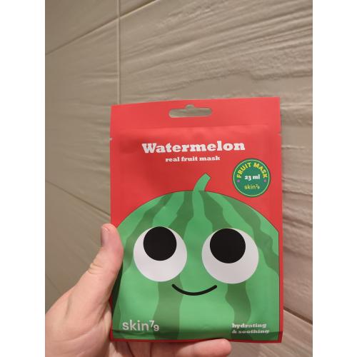 SKIN79 Hydrating & Soothing Watermelon Real Fruit Mask (Kojąca arbuzowa maska w płacie do twarzy) - opinie | zdjęcie do recenzji od xLullabyx - 3