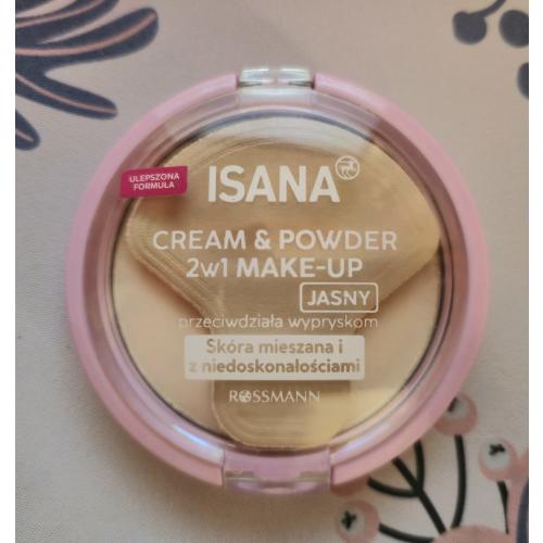 Isana Young, Cream & Powder Make-Up, Puder antybakteryjny przeciw wypryskom  2 w 1 - opinie | zdjęcie do recenzji od LilacVanille - 1