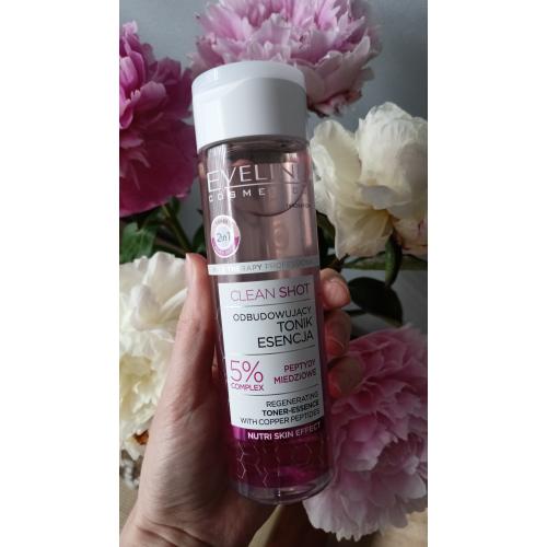 Eveline Cosmetics Face Therapy Professional, Clean Shot, Odbudowujący tonik esencja - opinie | zdjęcie do recenzji od zcosmetica_me