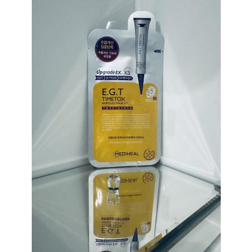 Mediheal E.G.T, Timetox  Ampoule Mask Ex Firming (Maska - ampułka odmładzająco-przeciwzmarszczkowa) - opinie | zdjęcie do recenzji od ALM007 - 1