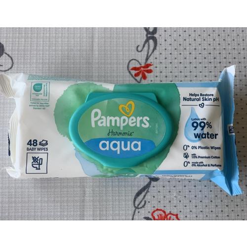 Pampers Harmonie Aqua Wet Wipes (Chusteczki nawilżane dla dzieci) - opinie | zdjęcie do recenzji od IwonaTeresaMaria