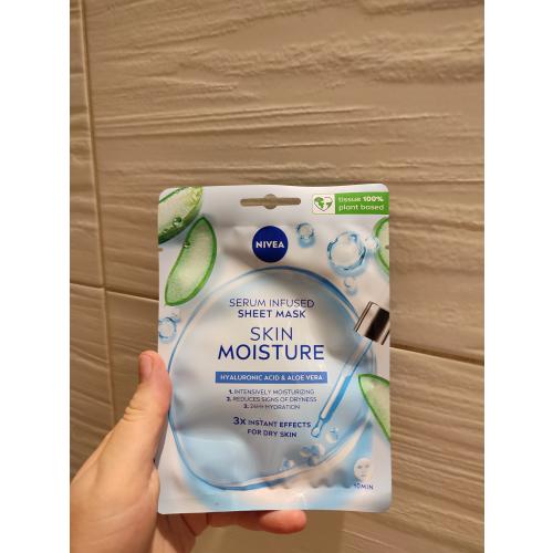 Nivea Skin Moisture Serum Infused Sheet Mask (Maska w płachcie z serum nawilżającym) - opinie | zdjęcie do recenzji od xLullabyx - 3