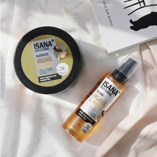 Isana Professional, Effektiv-Kur, Oil Care (Kuracja do włosów z olejkiem arganowym [Efektywna maska do włosów zmęczonych i suchych]) - opinie | zdjęcie do recenzji od VegeTime