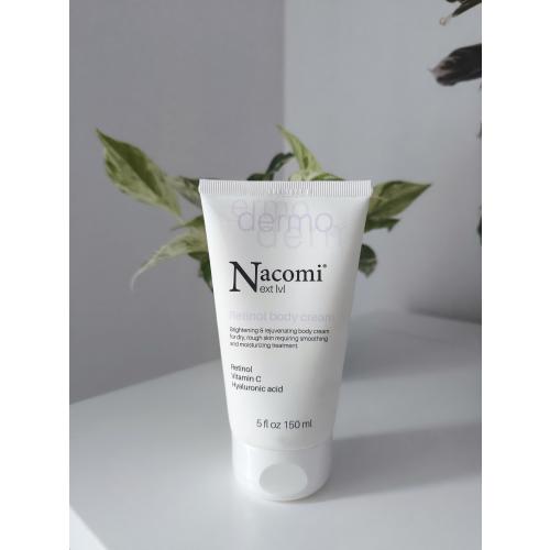 Nacomi Next Lvl Dermo,  Retinol Body Cream (Rozjaśniająco- odmładzający krem do ciała z retinolem i witaminą C) - opinie | zdjęcie do recenzji od camsornot
