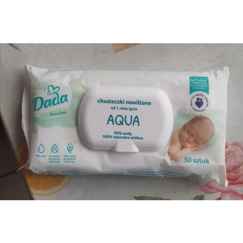 Dada Aqua, Chusteczki naturalne w 99% nasączone wodą spłukiwalne - opinie | zdjęcie do recenzji od Barbra61