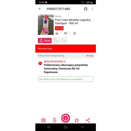 Nivea Pure Color Micellar, Łagodny szampon micelarny do włosów farbowanych  z octem malinowym oraz pielęgnującym olejkiem makadamia - opinie | zdjęcie do recenzji od Madalena96 - 2
