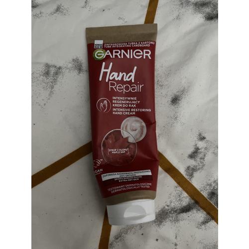 Garnier Hand Repair, Intensywnie regenerujący krem do rąk (nowa wersja) - opinie | zdjęcie do recenzji od redxlipstic