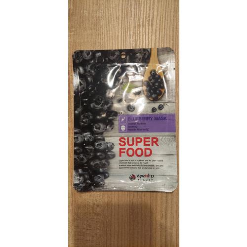 Eyenlip Super Food, Blueberry Mask (Maseczka w płachcie odżywczo-wygładzająca) - opinie | zdjęcie do recenzji od Malgos_es - 2