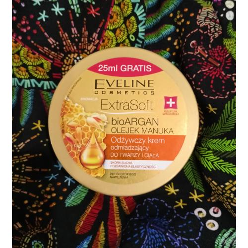 Eveline Cosmetics Extra Soft, Bio argan i olejek manuka, Odżywczy krem odmładzający do twarzy i ciała - opinie | zdjęcie do recenzji od Kozucha6 - 1