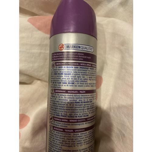 Isana Hair, Volume Up Haarspray (Lakier do włosów `Objętość` (nowa wersja)) - opinie | zdjęcie do recenzji od KBeautyTales - 2