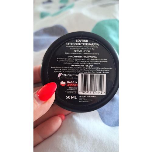 LoveInk Tattoo Butter Papaya (Masło do pielęgnacji tatuażu) - opinie | zdjęcie do recenzji od Qradomowa86 - 1