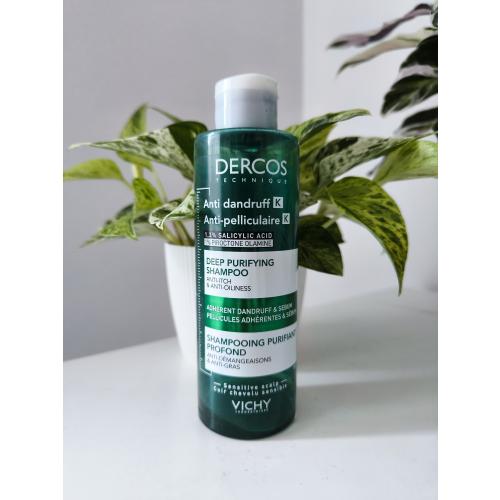 Vichy Dercos K,  Anti Dandruff Deep Purifying Shampoo (Oczyszczający szampon przeciwłupieżowy) - opinie | zdjęcie do recenzji od camsornot