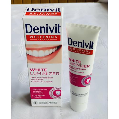 Denivit White Luminizer, Pasta do zębów do codziennego stosowania wybielająca - opinie | zdjęcie do recenzji od IwonaTeresaMaria
