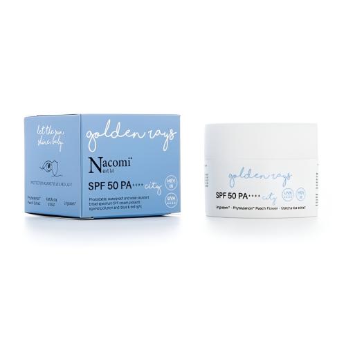 Nacomi Next Lvl, Golden Rays, City Formula Cream SPF 50+ (Wodoodporny krem z filtrem SPF 50+) - opinie | zdjęcie do recenzji od Edi_ta