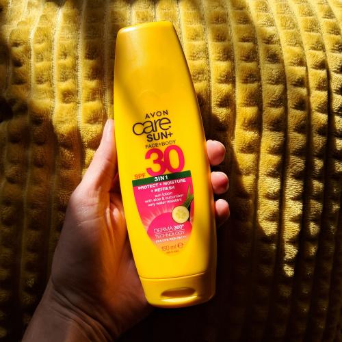 Avon Care, Sun+ Face+Body 3 in 1 Sun Lotion SPF 30 (Balsam przeciwsłoneczny 3w1 z SPF 30) - opinie | zdjęcie do recenzji od AnaSky