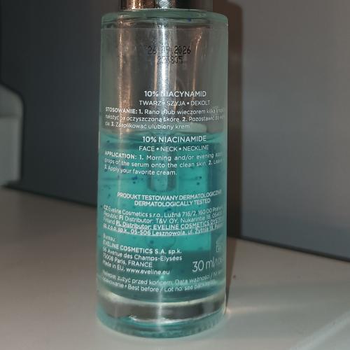 Eveline Cosmetics Face Therapy Professional, Serum Shot, Serum na niedoskonałości z 15% niacynamidem, cynkiem i kwasem salicylowym - opinie | zdjęcie do recenzji od Julia03221 - 2