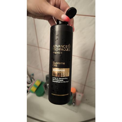 Avon Advance Techniques, Supreme Oils Shampoo Nutri 5 (Luksusowy intensywnie odżywiający szampon do włosów `Odżywienie i połysk` [ Kompleksowa pielęgnacja]) - opinie | zdjęcie do recenzji od wideopenshut