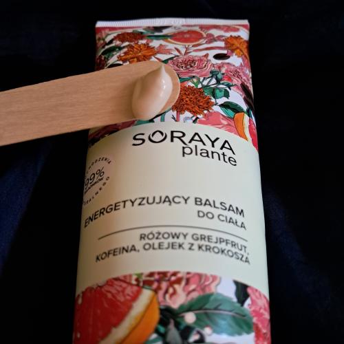 Soraya Plante, Energetyzujący balsam do ciała `Różowy grejpfrut, kofeina, olejek z krokosza` - opinie | zdjęcie do recenzji od AnaSky