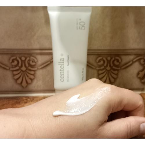 Mixsoon Centella Sun Cream SPF50+ PA++++ (Krem przeciwsłoneczny z filtrem UV) - opinie | zdjęcie do recenzji od kasia489 - 2
