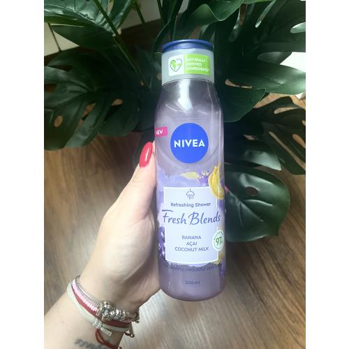Nivea Fresh Blends, Refreshing Shower Gel Banana, Açai, Coconut Milk (Odświeżający żel pod prysznic `Banan, açai, mleko kokosowe`) - opinie | zdjęcie do recenzji od kama_m1