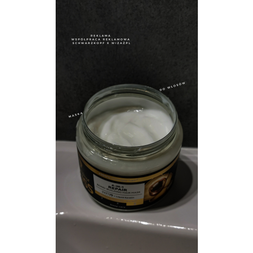 Schwarzkopf Gliss 4-in-1 Repair Bond-Building Hair Mask (Odbudowująca maska do włosów) - opinie | zdjęcie do recenzji od MROtestuje - 2
