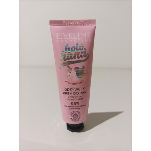 Eveline Cosmetics Holo Hand, Odżywczy krem do rąk z różowym holo-pyłkiem `Pink Unicorn ` - opinie | zdjęcie do recenzji od Aleksandra474