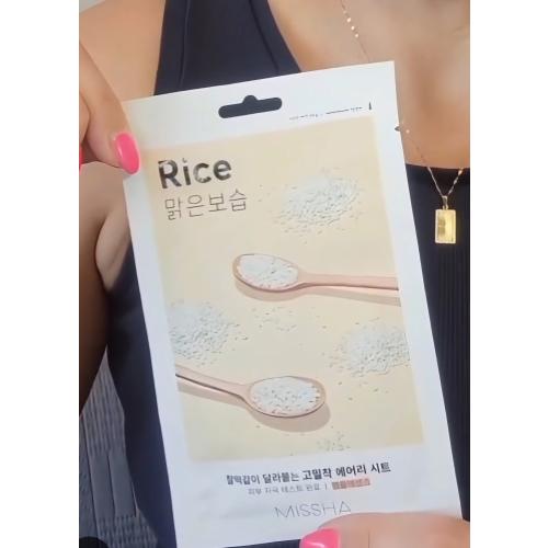 Missha Airy Fit Sheet Rice (Maseczka rozjaśniająco-wygładzająca) - opinie | zdjęcie do recenzji od Qradomowa86