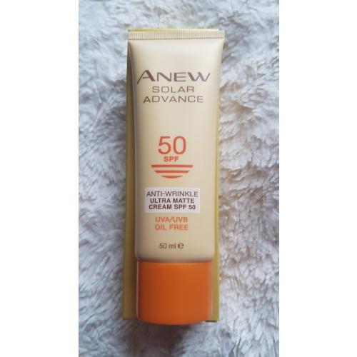 Avon Anew, Solar Advance, Ultra Matte Anti -Aging Sun Protection SPF 50 (Odmładzający ochronny krem do twarzy SPF 50) - opinie | zdjęcie do recenzji od AgaB1998 - 1