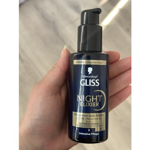 Schwarzkopf Gliss Night Elixir, Overnight Repair for Heavily Damaged Hair (Nocna kuracja do mocno zniszczonych włosów) - opinie | zdjęcie do recenzji od Waszawysokosc