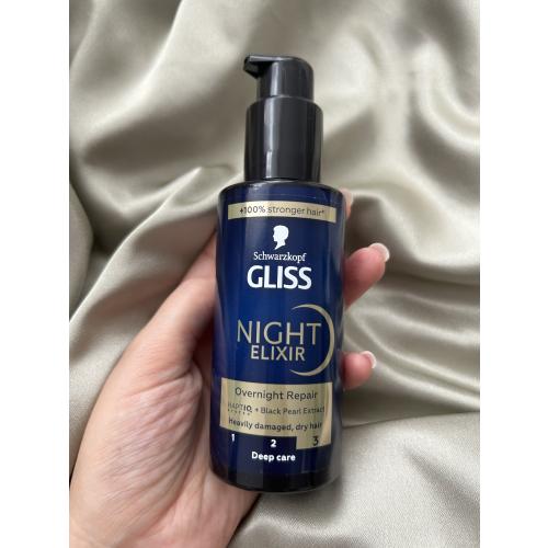 Schwarzkopf Gliss Night Elixir, Overnight Repair for Heavily Damaged Hair (Nocna kuracja do mocno zniszczonych włosów) - opinie | zdjęcie do recenzji od Eewel1