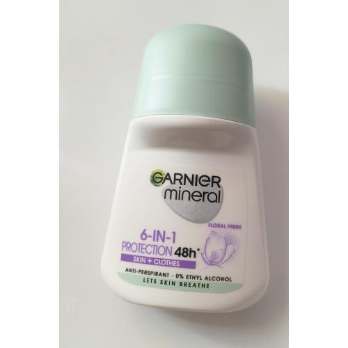 Garnier Mineral Protection 6 Skin + Clothes 48h Non Stop Anti - Perspirant ` Floral Fresh` (Antyperspirant w kulce `Kwiatowa świeżość`) - opinie | zdjęcie do recenzji od Dorota19860
