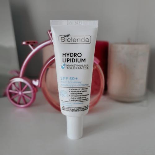 Bielenda Hydro Lipidium Maksymalna Tolerancja, Krem barierowy nawilżająco-ochronny SPF 50 - opinie | zdjęcie do recenzji od Sana50