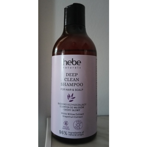 Hebe Naturals, Głęboko oczyszczający szampon do włosów i skóry głowy - opinie | zdjęcie do recenzji od optostin