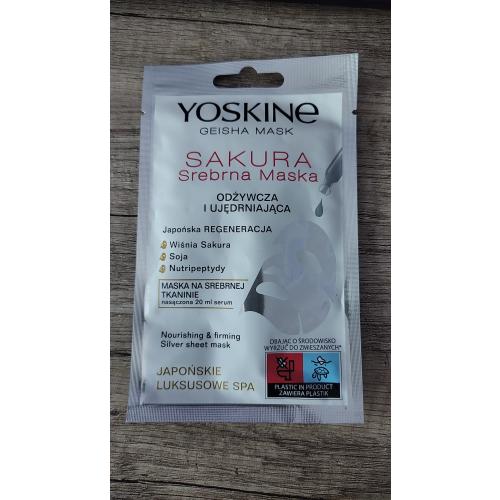 Yoskine Geisha Mask Sakura (Srebrna maska odżywcza) - opinie | zdjęcie do recenzji od joaska1992